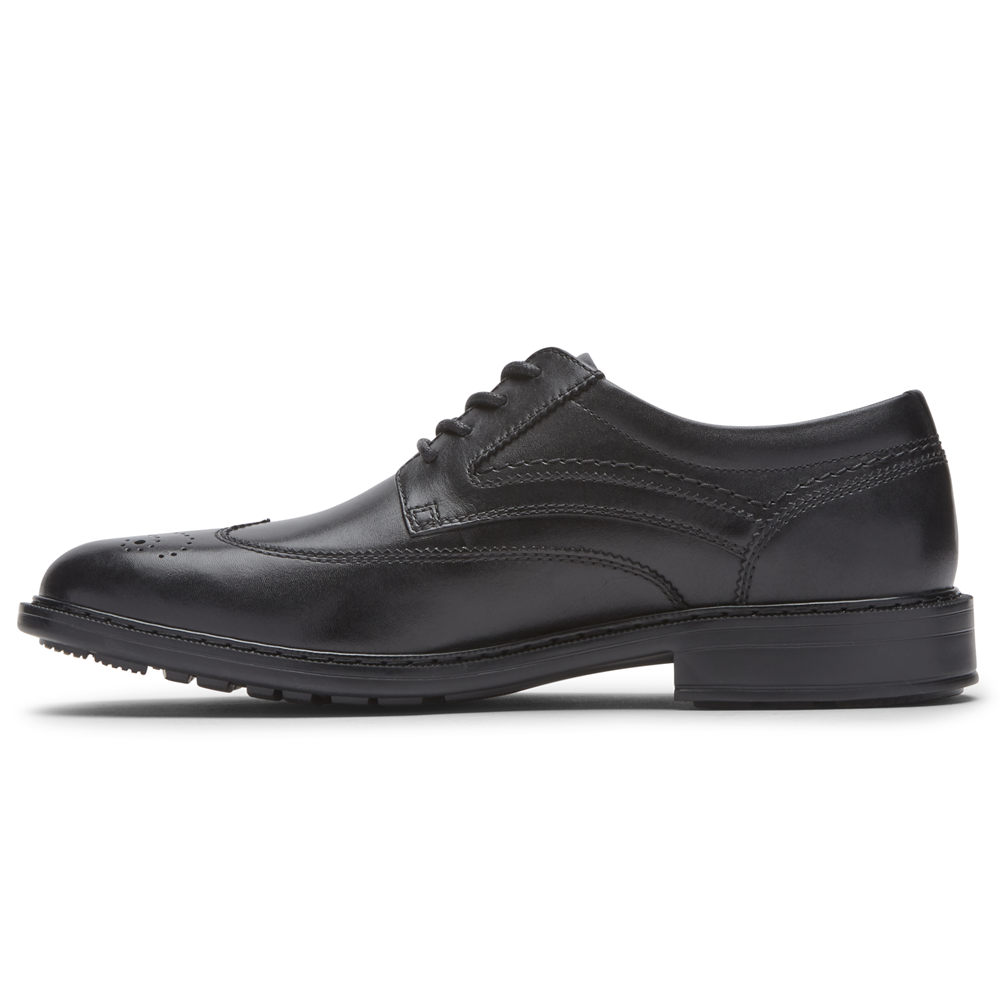 Rockport Lace Up For Mens Black - Tanner Wingtip - RW9154830